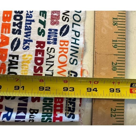 NFL Team Names Licensed Cotton Sew Quilt Craft Fabric 94” x 22” SEE DESCRIPTION! - Picture 3 of 5